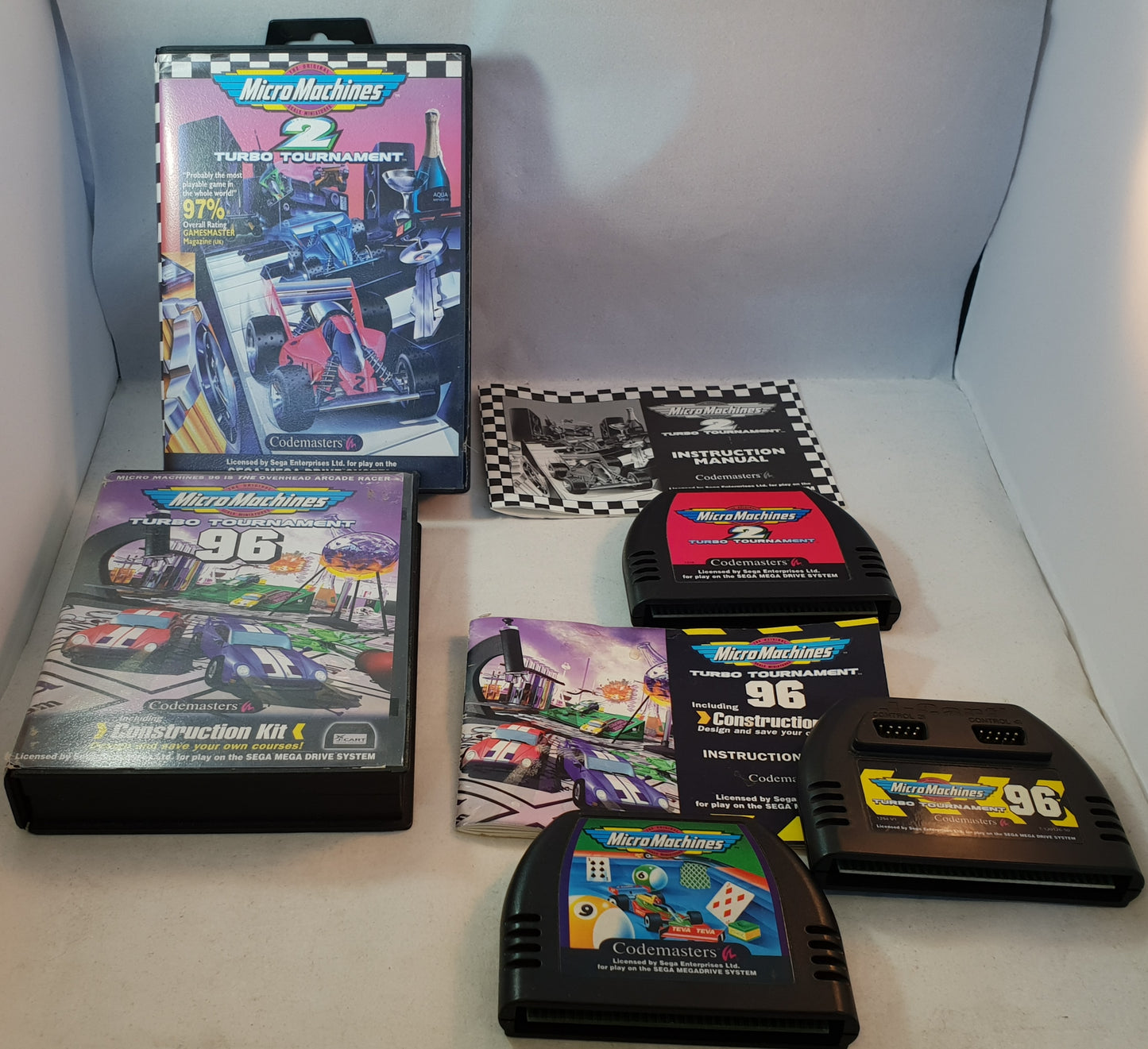 Micro Machines x3 Sega Mega Drive Game Bundle