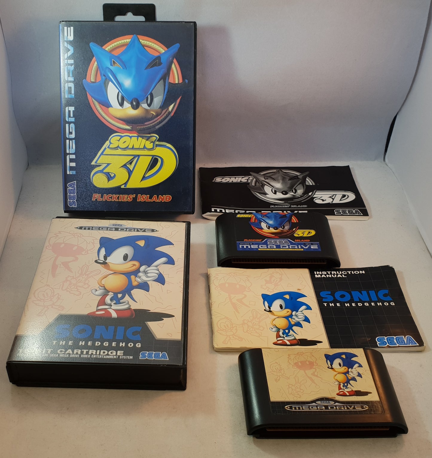 Sonic the Hedgehog & Sonic 3D Sega Mega Drive Game Bundle