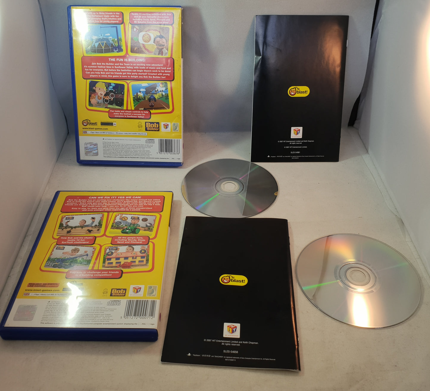 Bob the Builder & Bob the Builder Festival of Fun with Boxed Eye Toy Sony Playstation 2 (PS2) Game Bundle