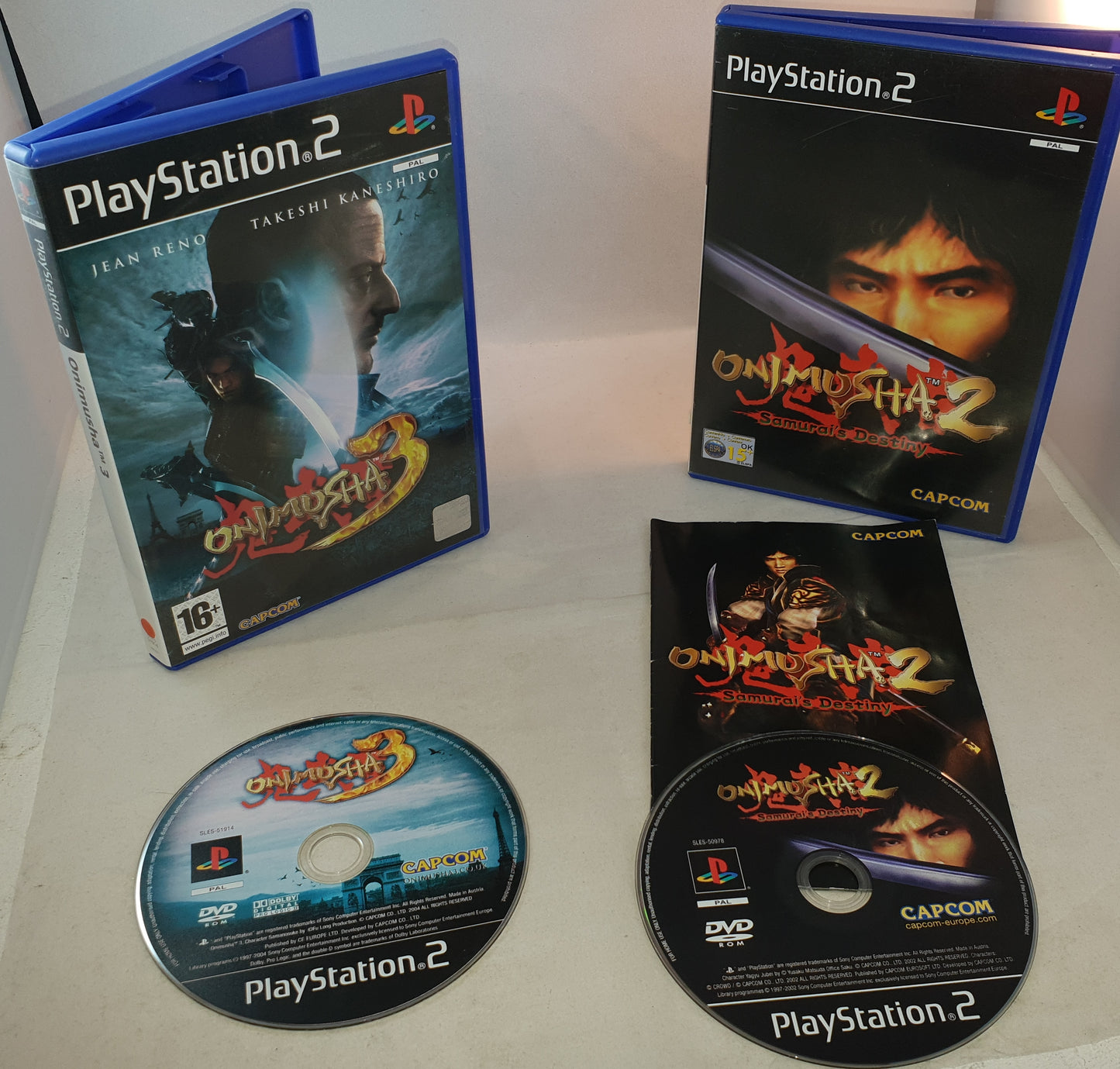 Onimusha x 4 Sony Playstation 2 (PS2) Game Bundle