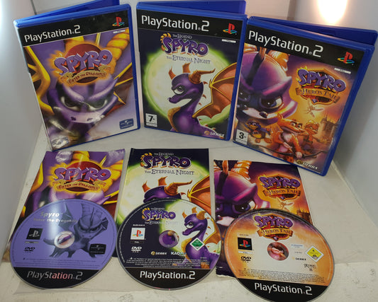 Spyro x3 Sony Playstation 2 (PS2) Game Bundle