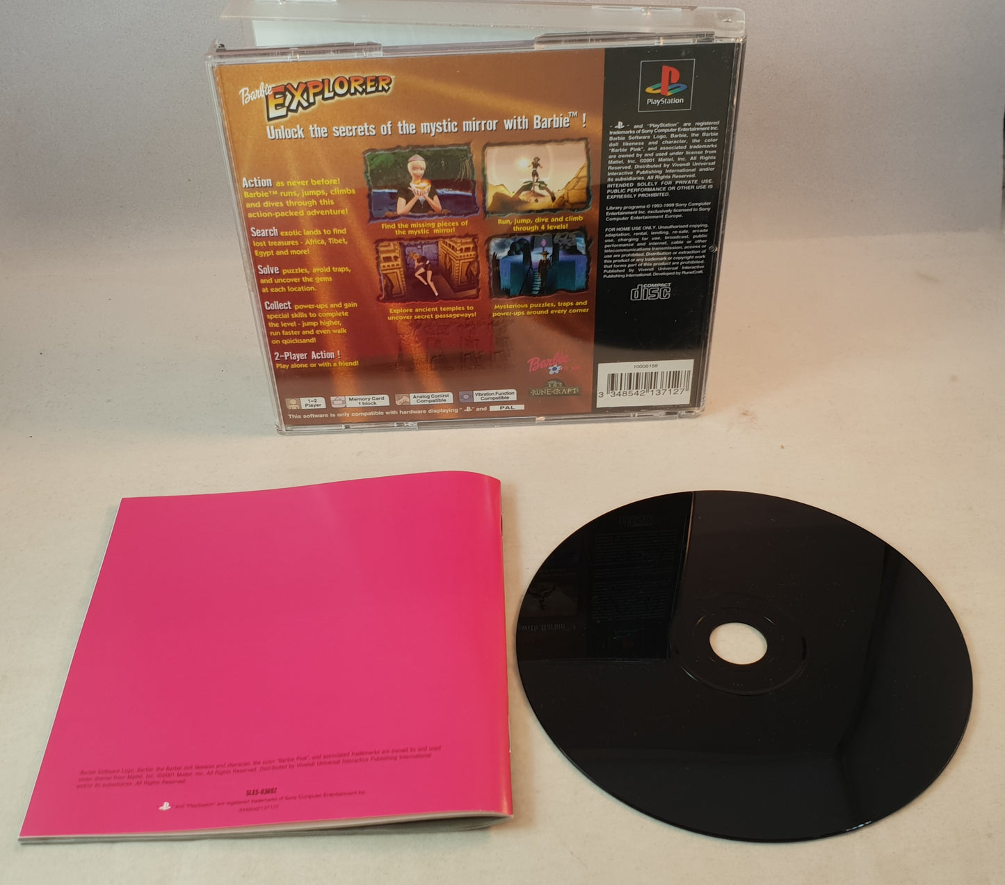 Barbie Explorer Sony Playstation 1 (PS1) Game