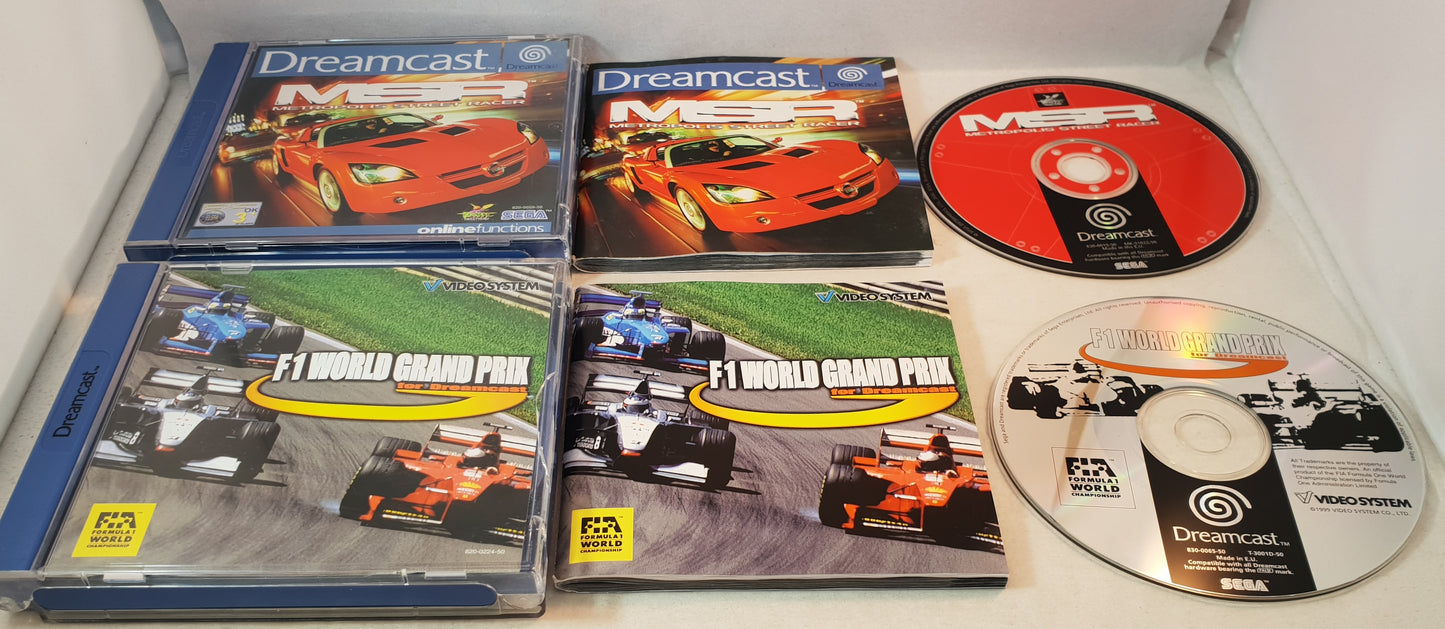 F1 World Grand Prix & Metropolis Street Racer Sega Dreamcast Game Bundle
