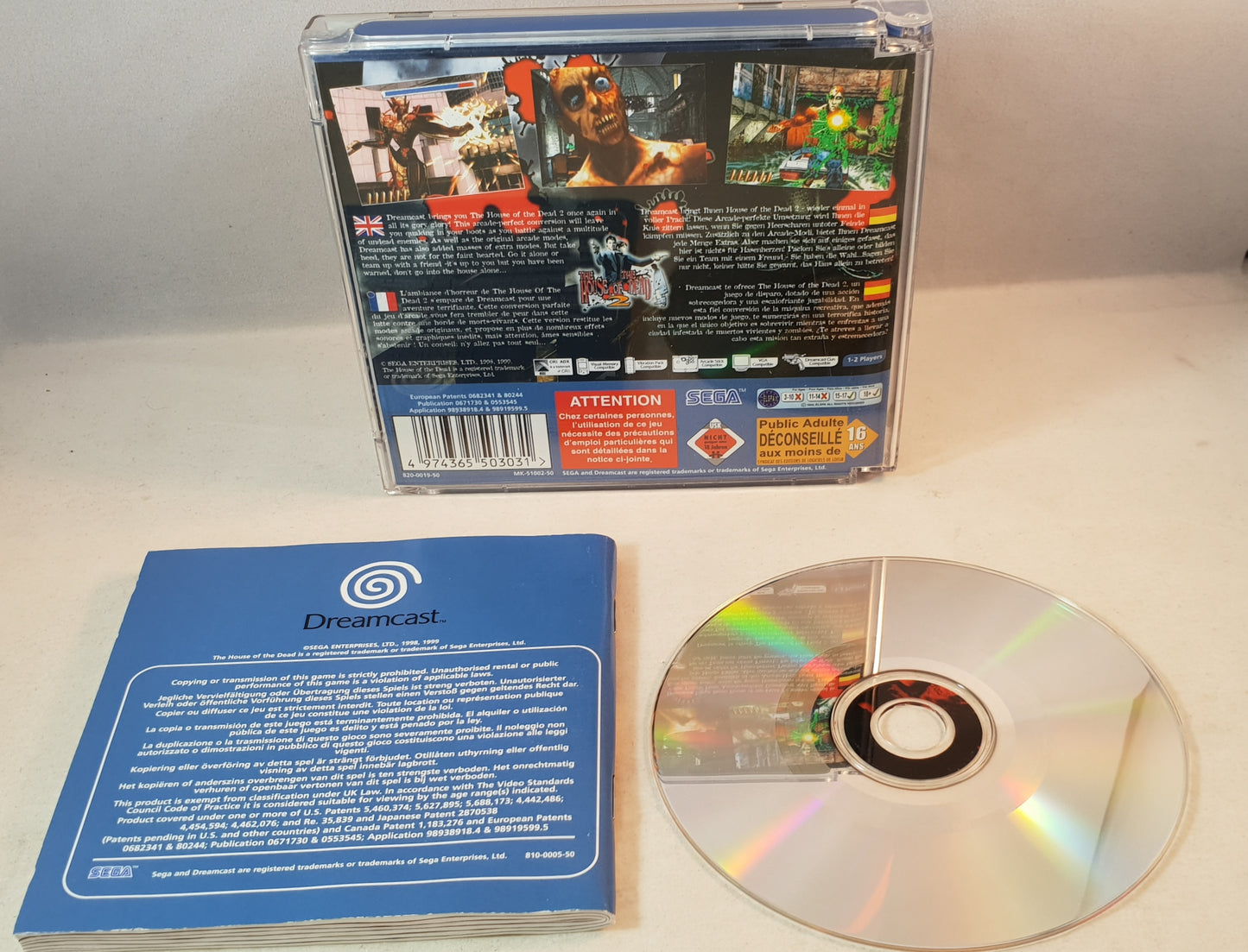 The House of the Dead 2 Sega Dreamcast Game