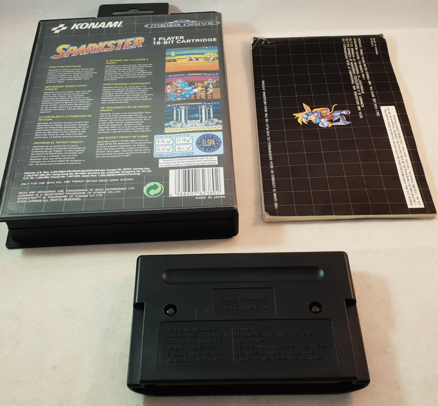 Sparkster rare Sega Mega Drive Game