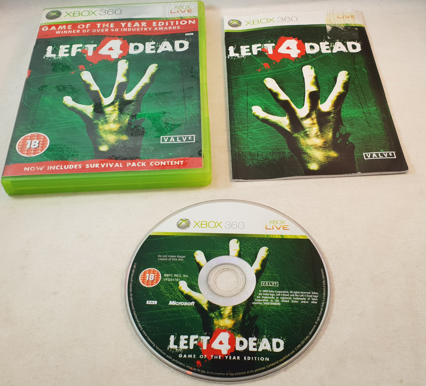 Left 4 Dead Game of the Year Edition Microsoft Xbox 360 Game