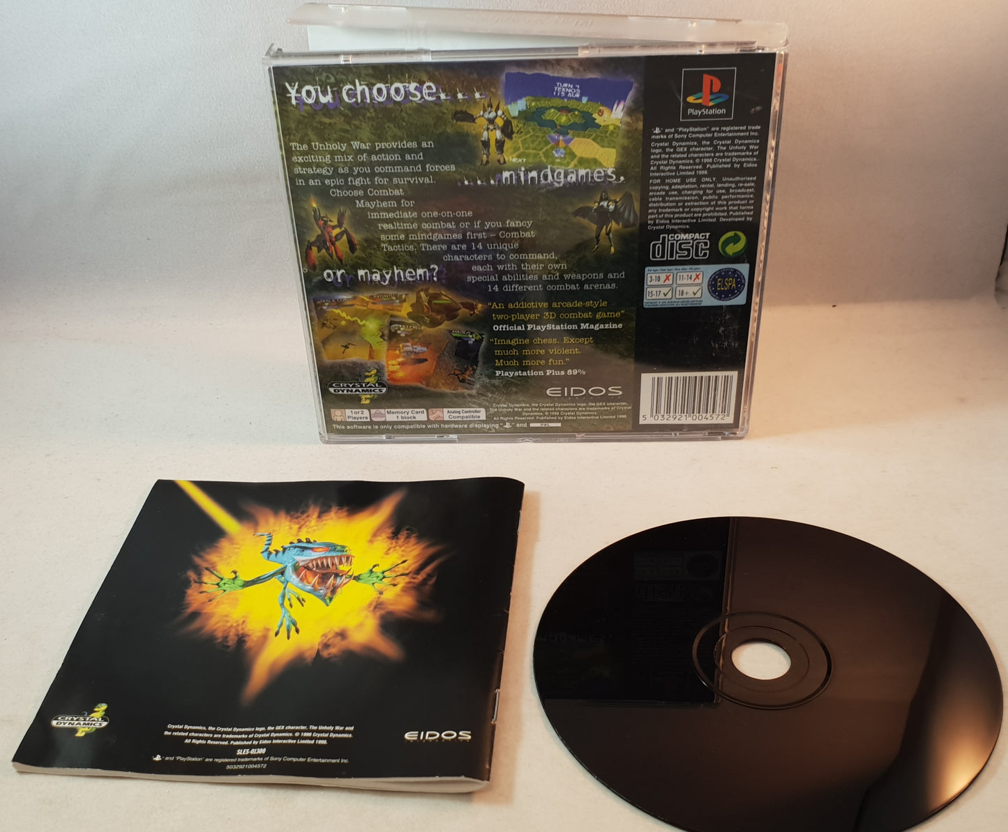 The Unholy War Sony Playstation 1 (PS1) Rare Game