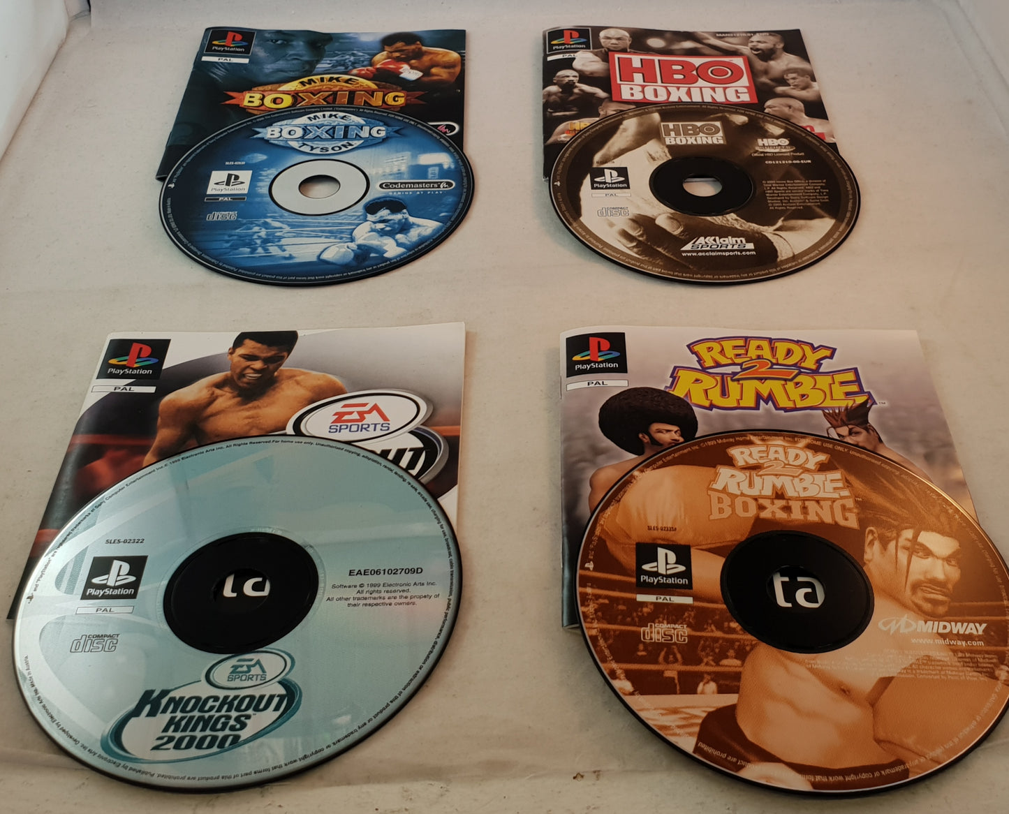 Boxing X 4 Sony Playstation 1 (PS1) Game Bundle