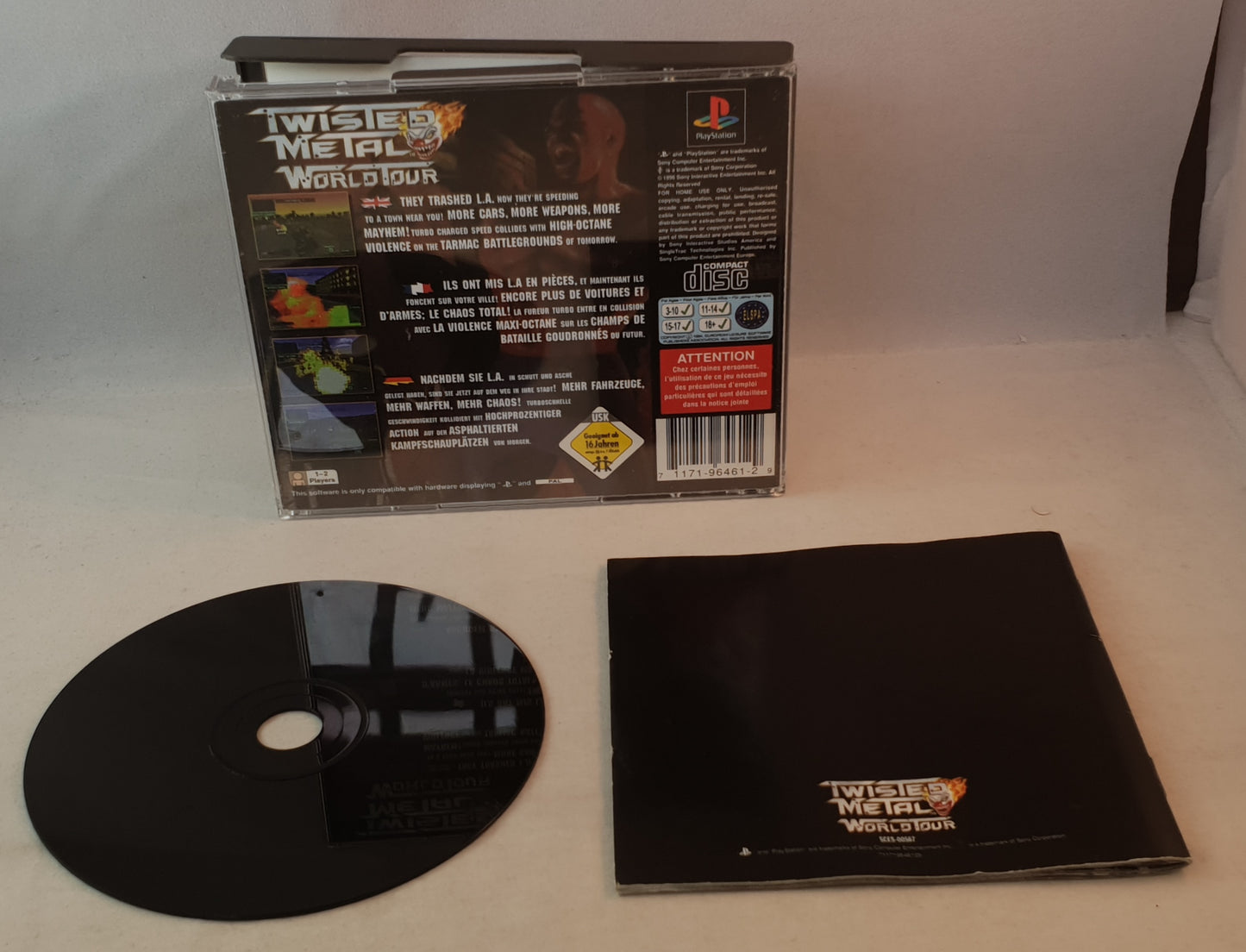 Twisted Metal World Tour PS1 (Sony Playstation 1) game