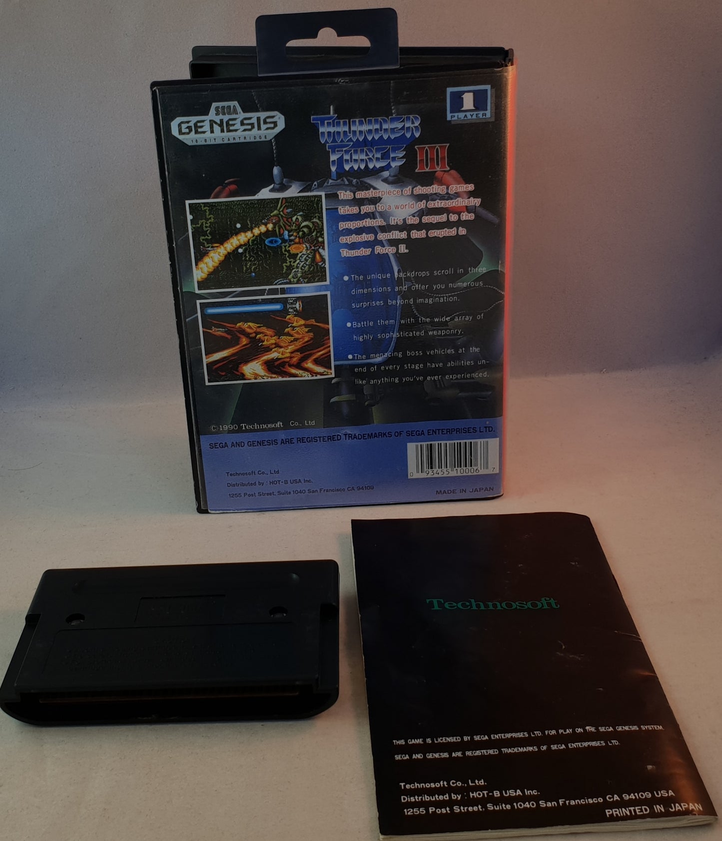 Thunder Force III Sega Genesis/Mega Drive RARE Game