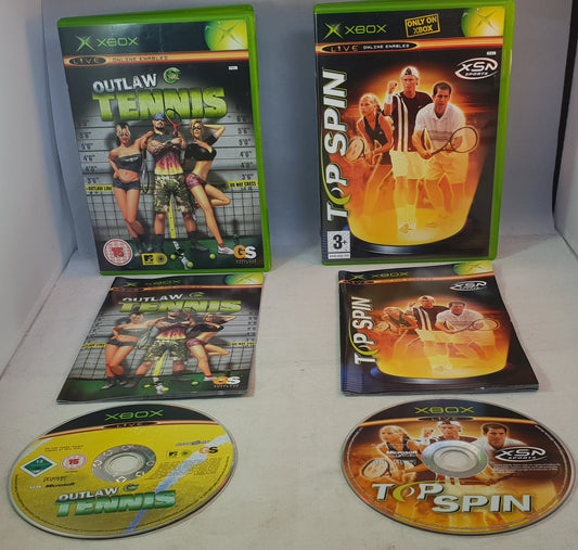 Top Spin & Outlaw Tennis Microsoft Xbox Game Bundle