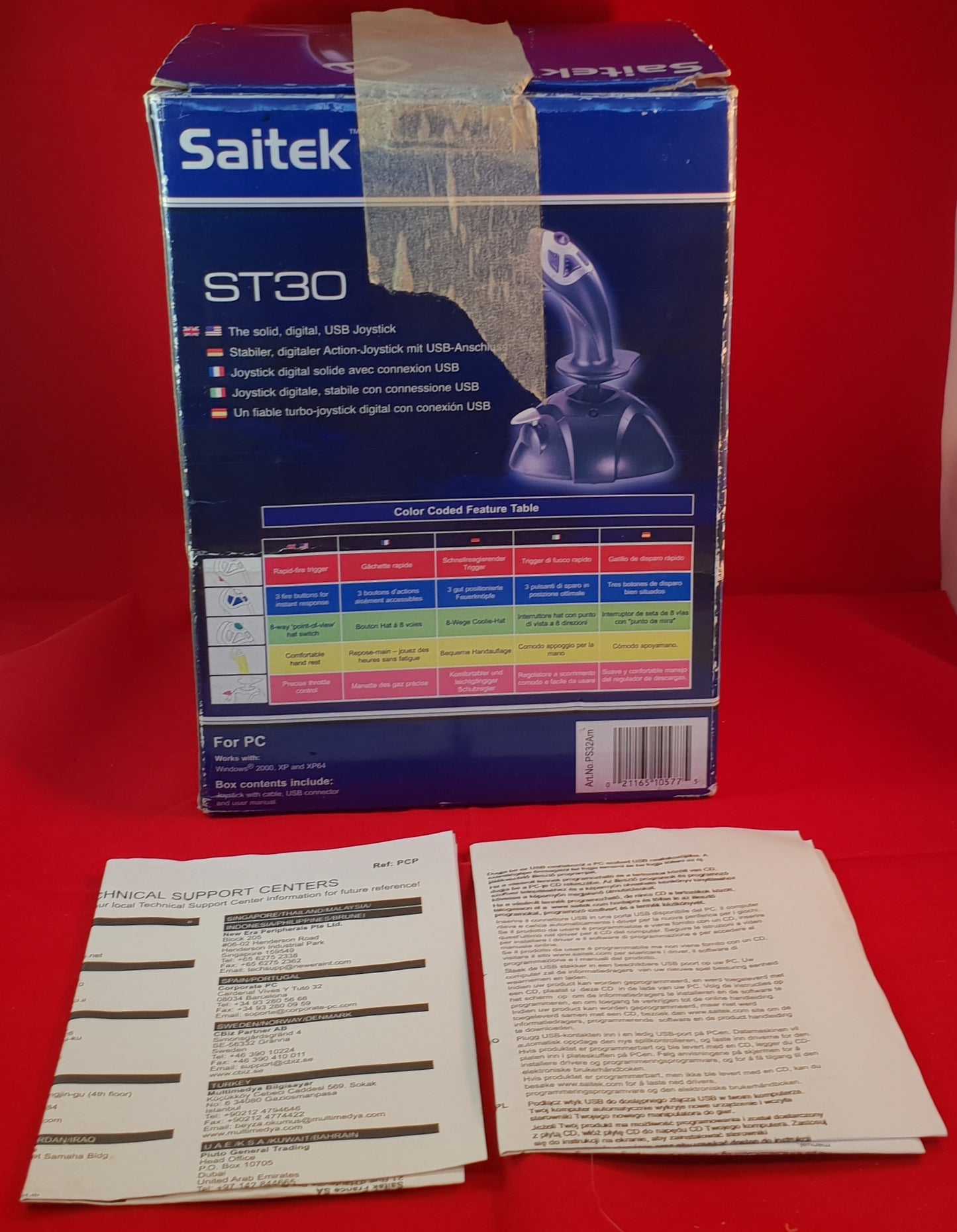 Saitek ST30 Plug & Play USB PC Joystick Accessory