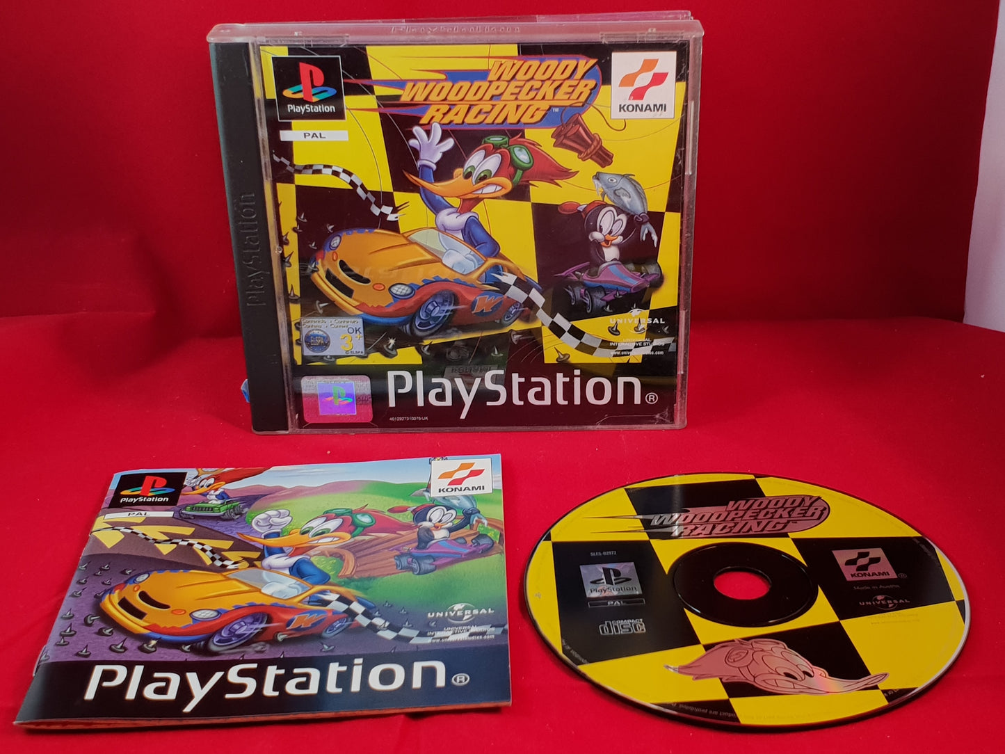 Woody Woodpecker Racing Sony Playstation 1 (PS1) Game