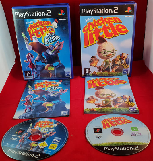 Chicken Little & Chicken Little Ace in Action Sony Playstation 2 (PS2) Game Bundle