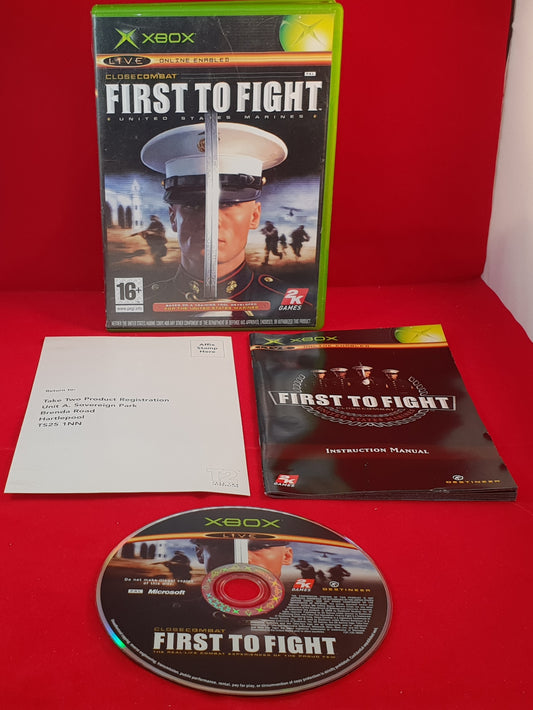 Close Combat First to Fight United States Marines Microsoft Xbox Game