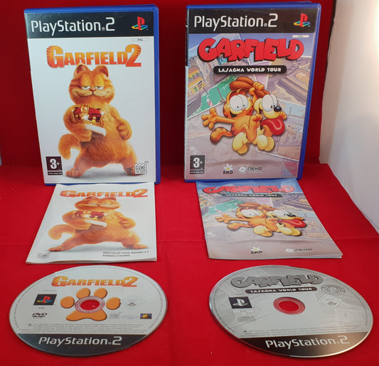 Garfield 2 & Lasagna World Tour Sony Playstation 2 (PS2) Game Bundle