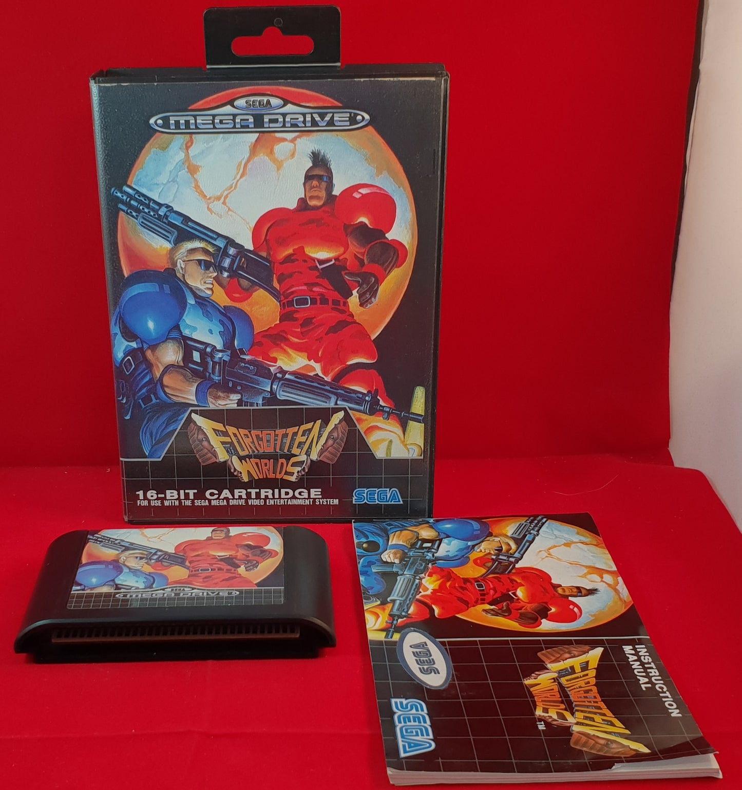 Forgotten Worlds Sega Mega Drive RARE Game