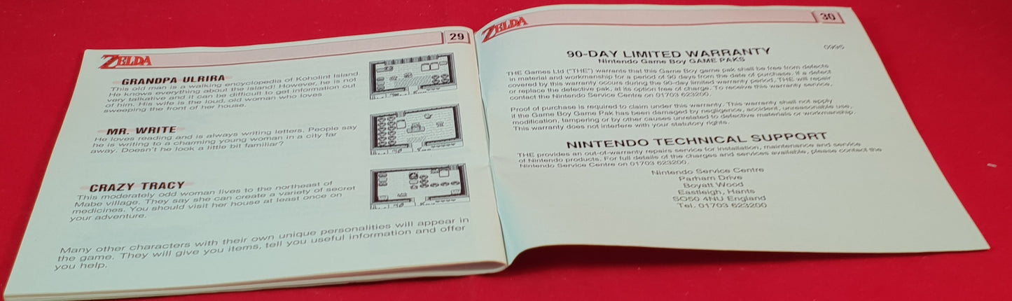The Legend of Zelda Links Awakening Nintendo Game Boy Game