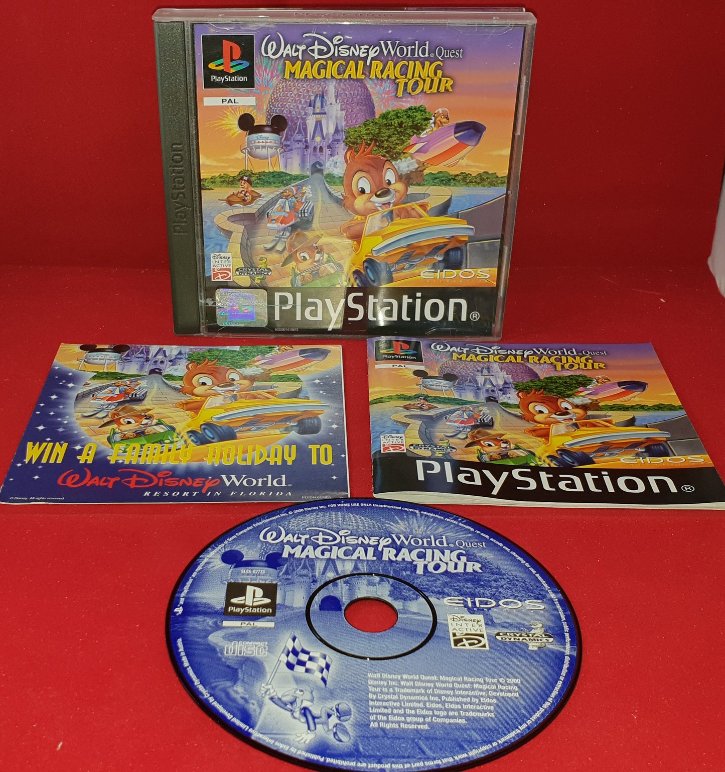 Walt Disney World Quest Magical Racing Tour Sony Playstation 1 (PS1) Game