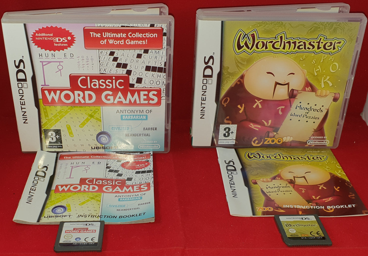 Classic Word Games & Wordmaster Nintendo DS Game Bundle