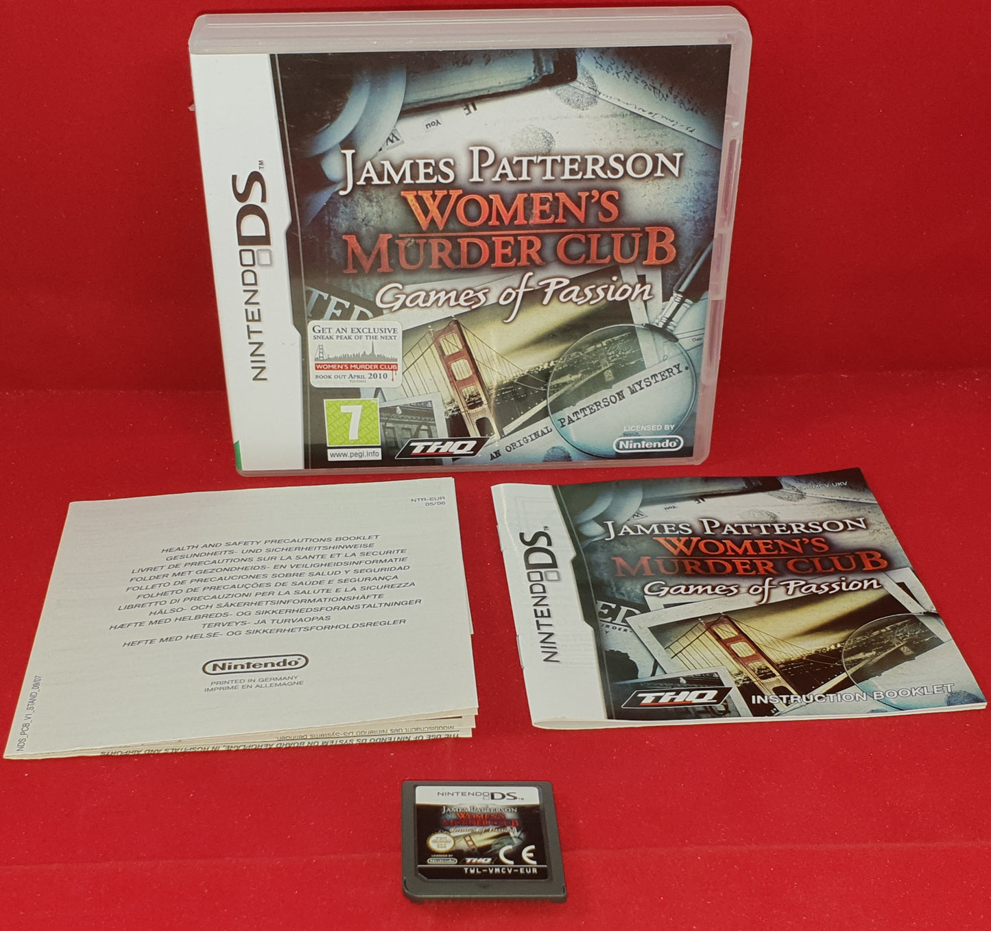 James Patterson Women's Murder Club Games of Passion Nintendo DS Game