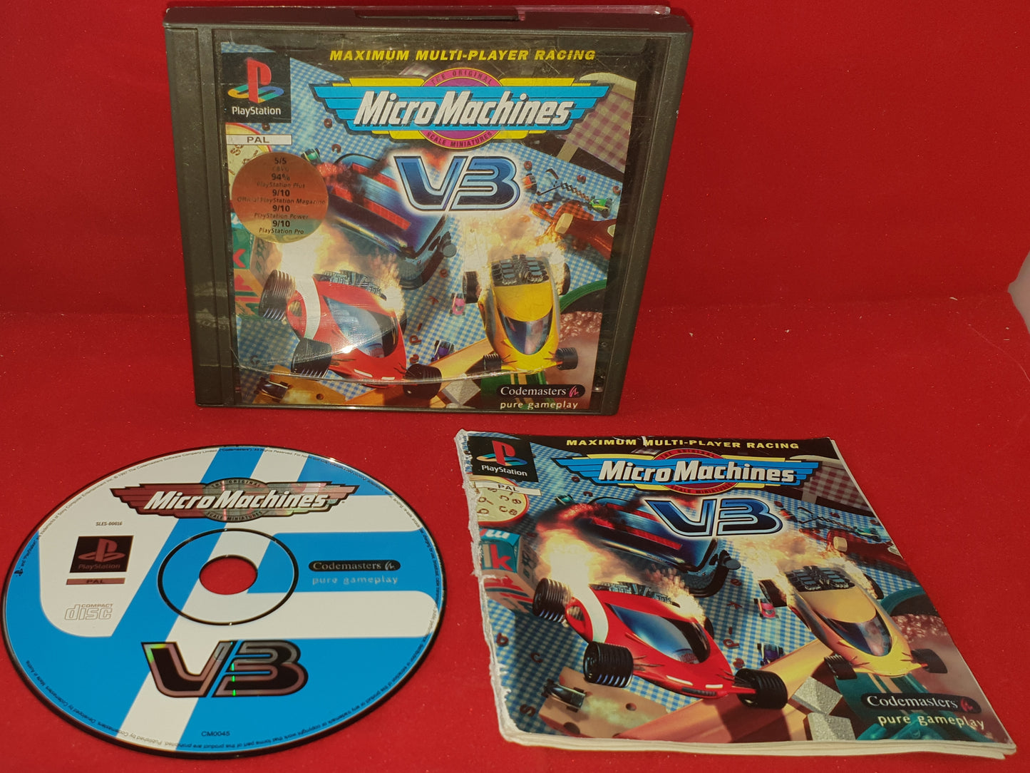 Micro Machines V3 Black Label Sony Playstation 1 (PS1) Game