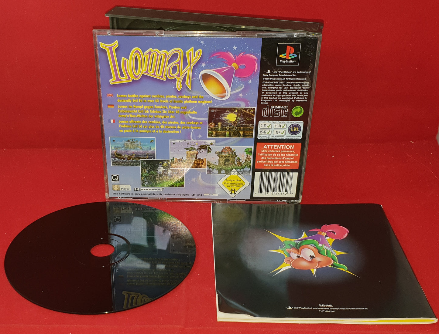 Lomax Sony Playstation 1 (PS1) RARE Game