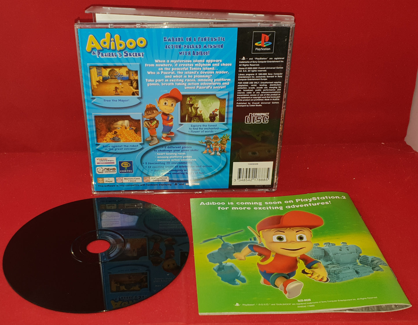 Adiboo & Paziral's Secret Sony Playstation 1 (PS1) Game