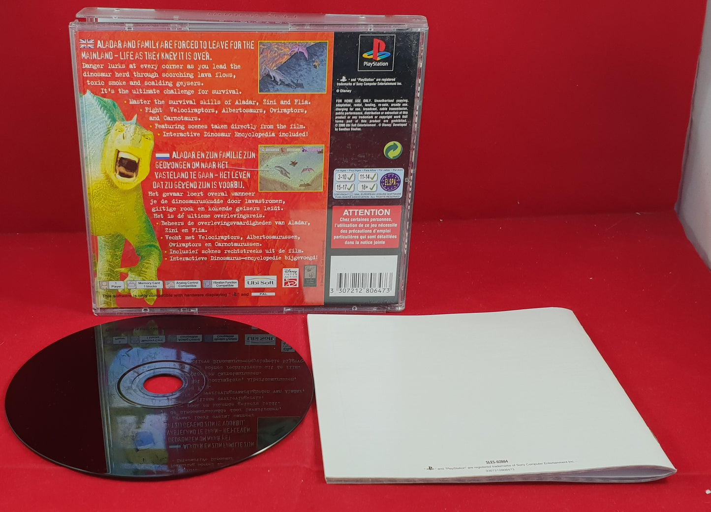Disney's Dinosaur Sony Playstation 1 (PS1) Game