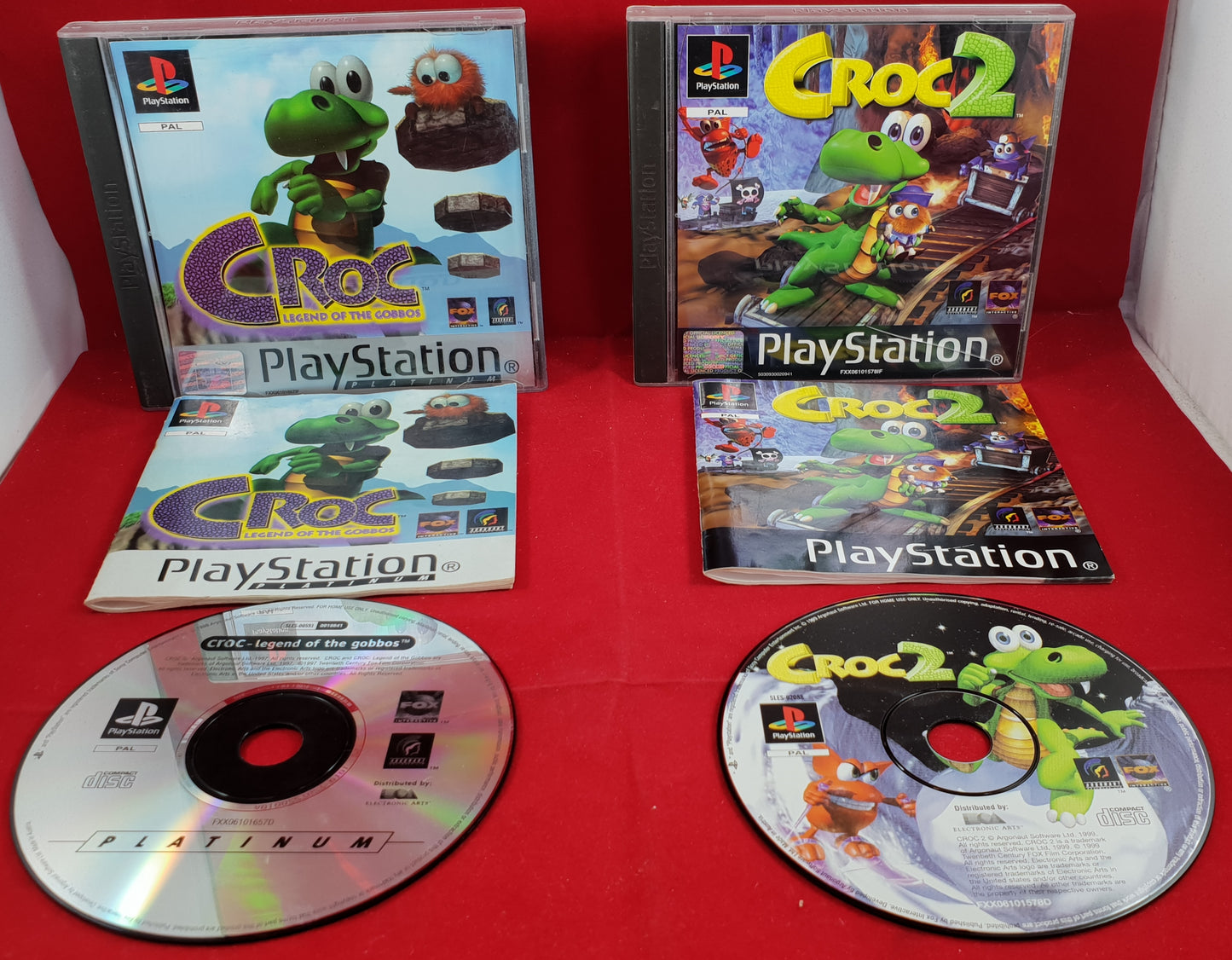 Croc 1 & 2 Sony Playstation 1 (PS1) Game Bundle