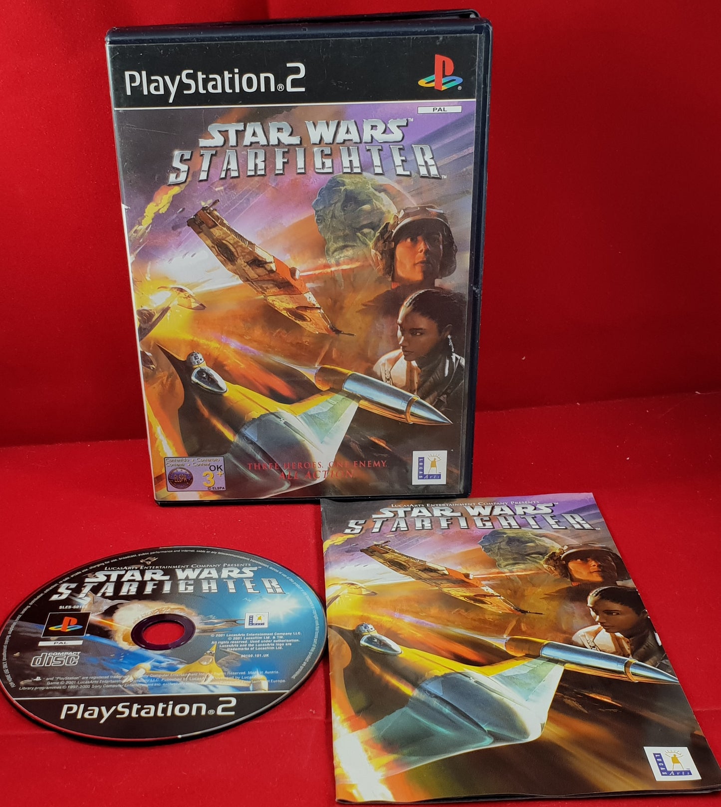 Star Wars Starfighter Black Label Sony Playstation 2 (PS2) Game