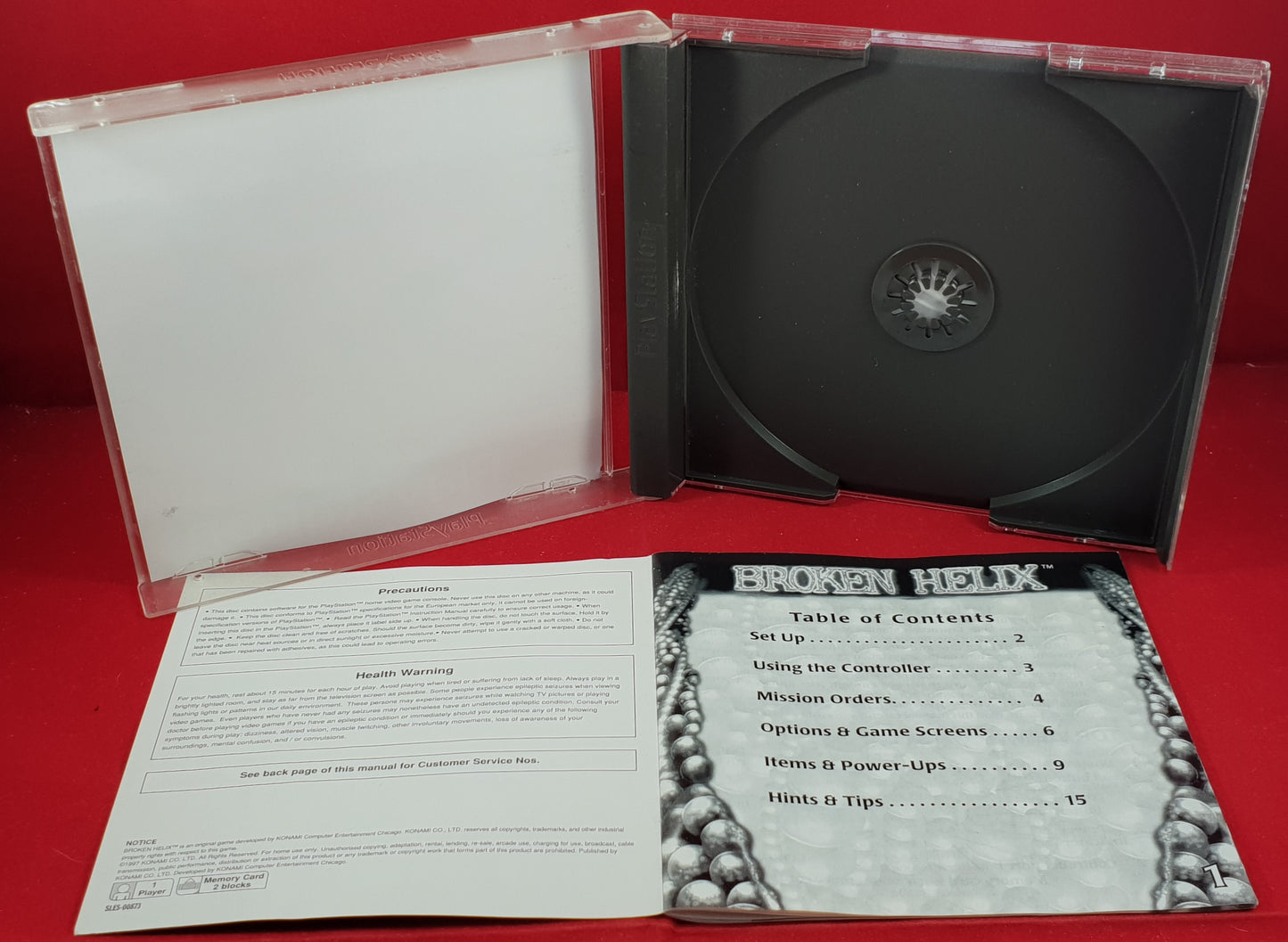 Broken Helix Sony Playstation 1 (PS1) RARE UK Version Game