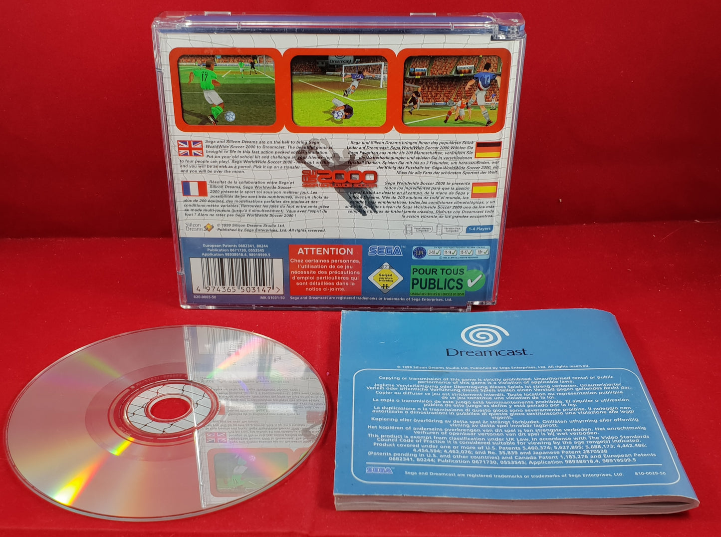 Sega Worldwide Soccer 2000 Sega Dreamcast Game
