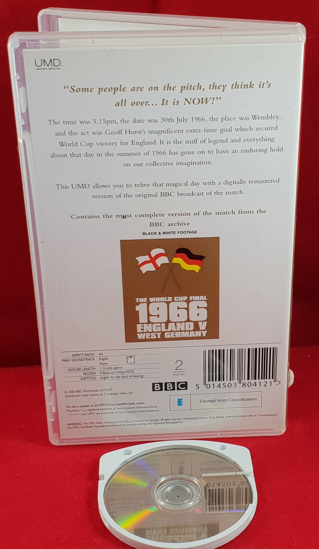 The 1966 World Cup Final England Vs Germany PSP UMD