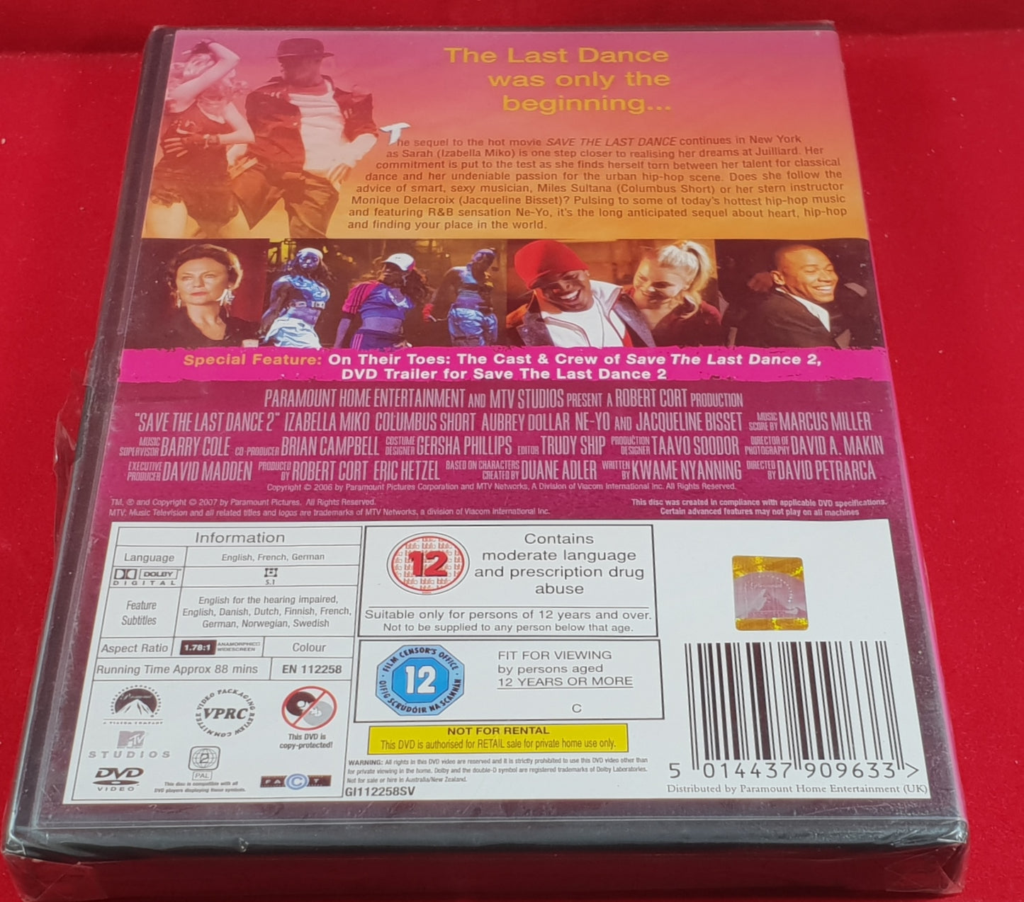 Brand New and Sealed Save the Last Dance 2 DVD