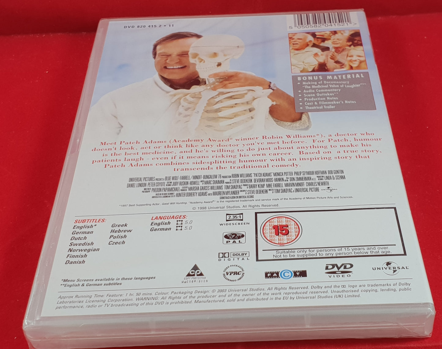 Brand New and Sealed Patch Adams DVD