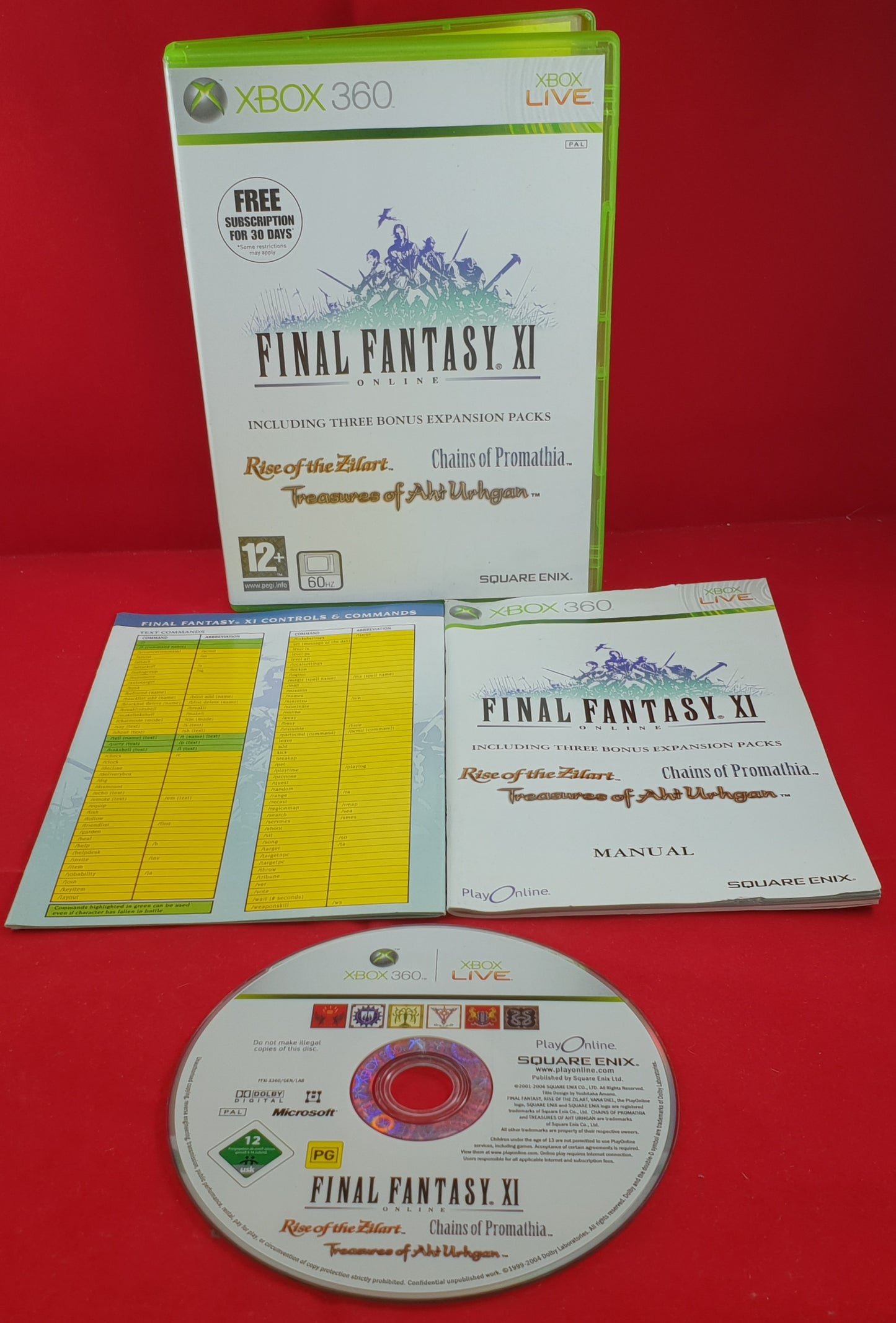 Final Fantasy XI Online Microsoft Xbox 360 Game