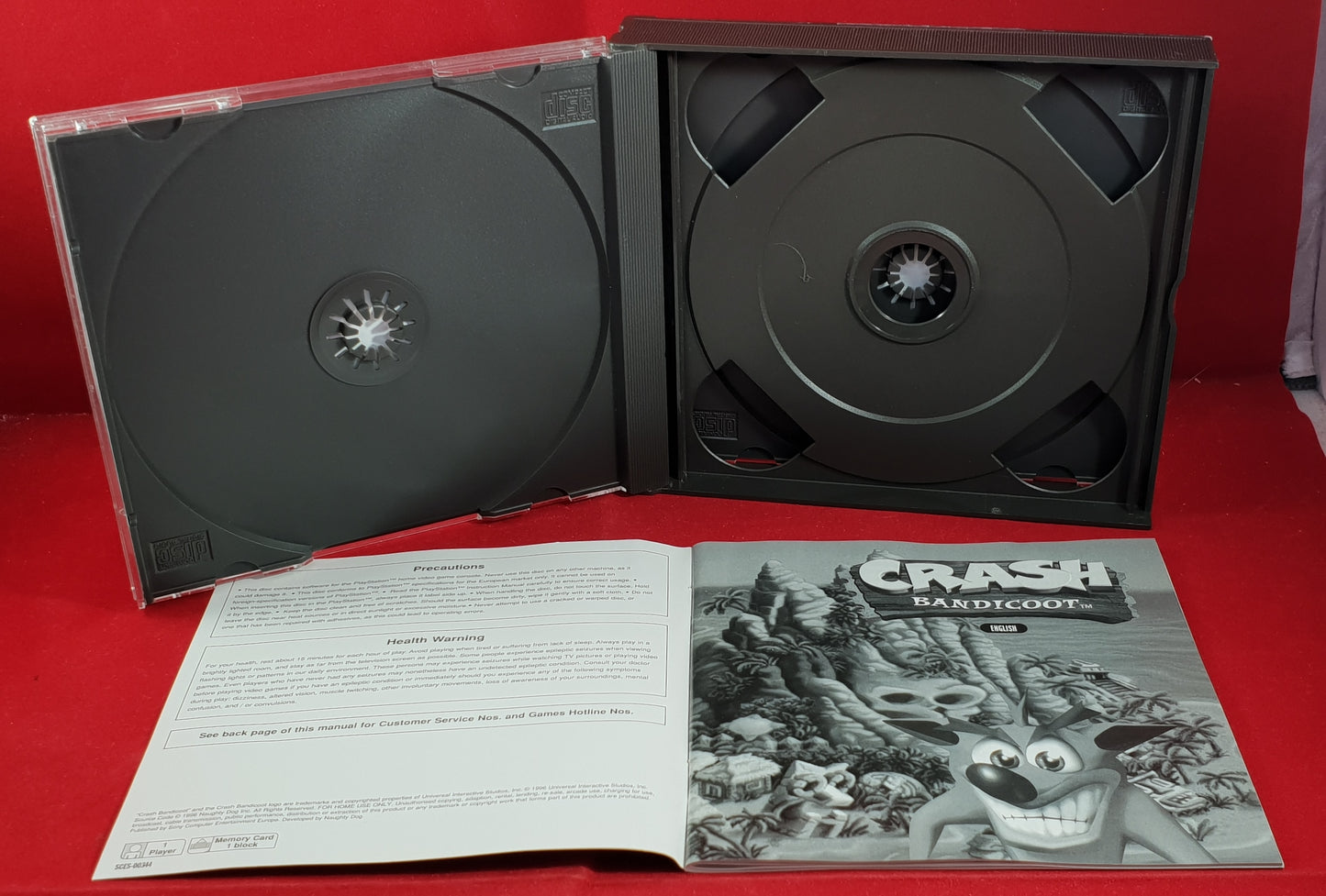 Crash Bandicoot Sony Playstation 1 (PS1) Big Box Game