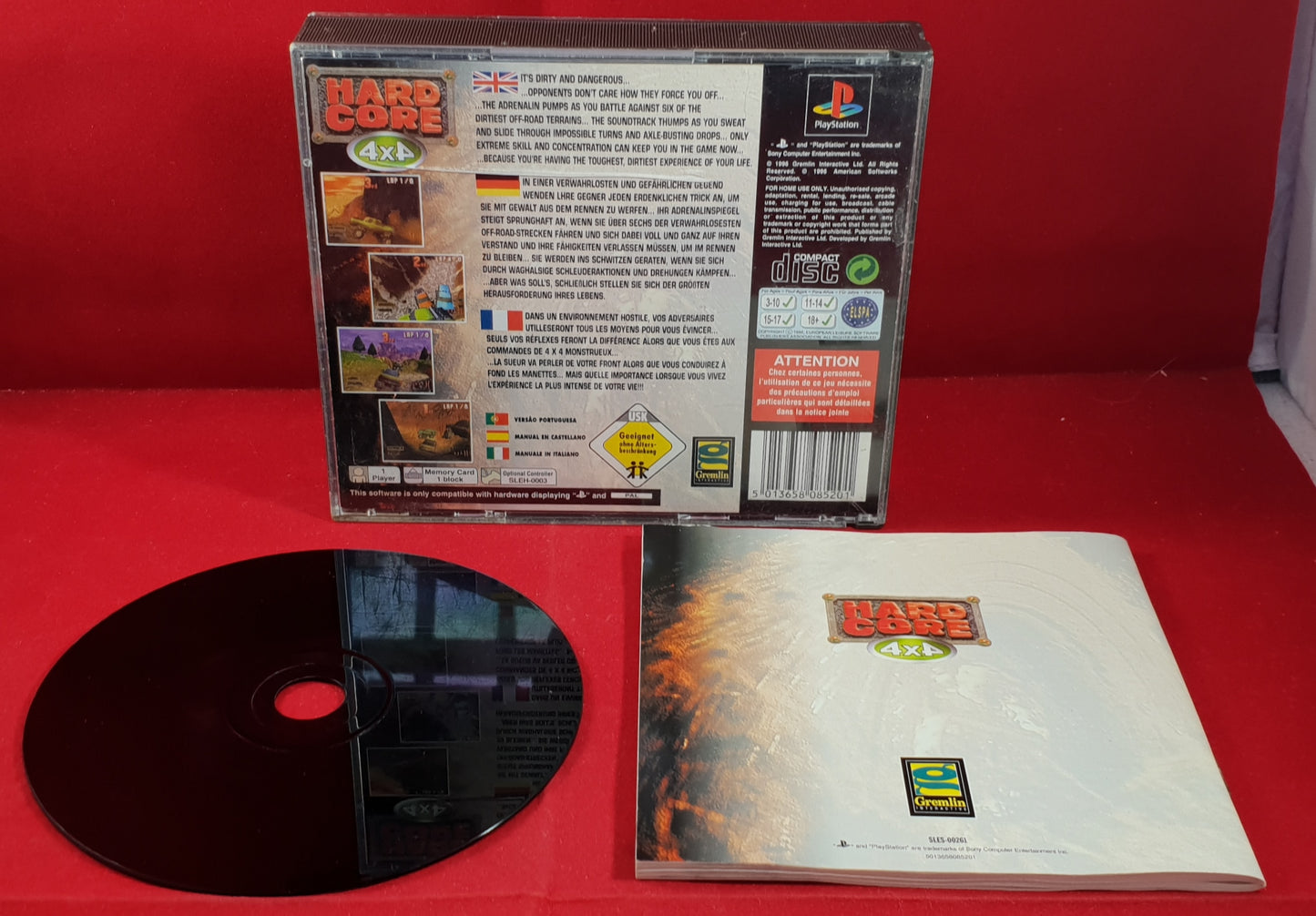 Hardcore 4X4 Sony Playstation 1 (PS1) Game