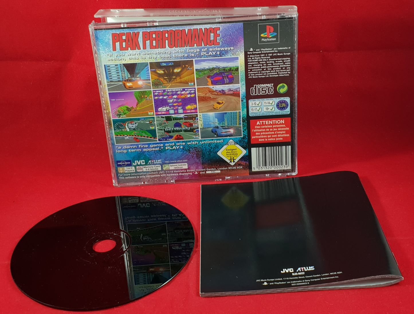Peak Performance Sony Playstation 1 (PS1) RARE Game
