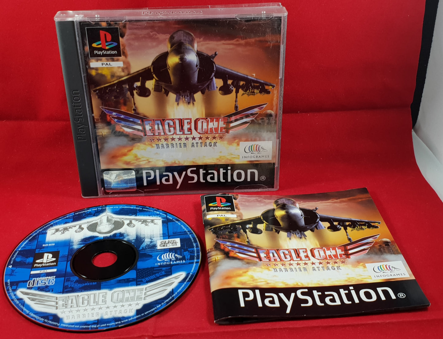 Eagle One Harrier Attack Black Label Sony Playstation 1 (PS1) Game