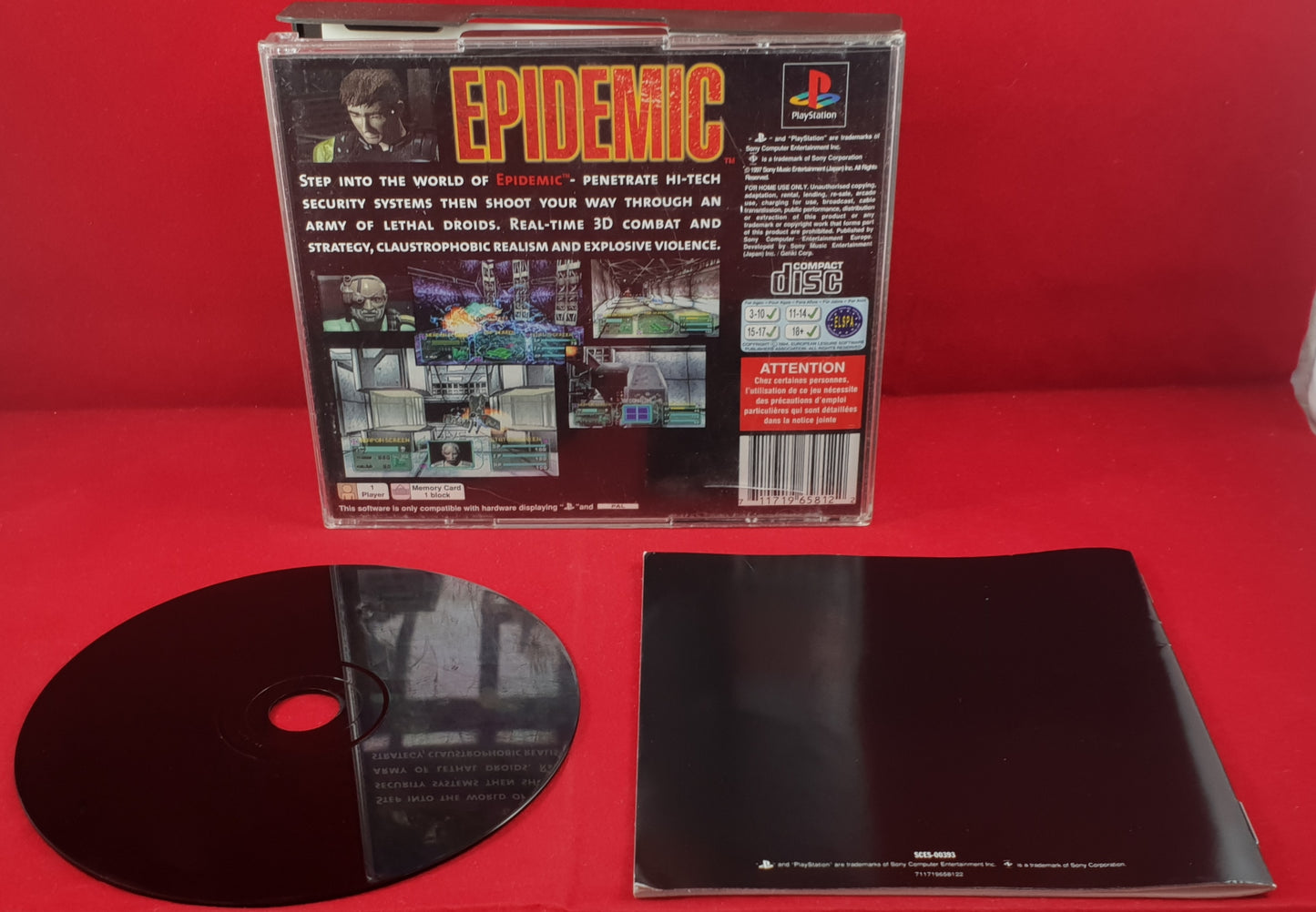 Epidemic Sony Playstation 1 (PS1) Game