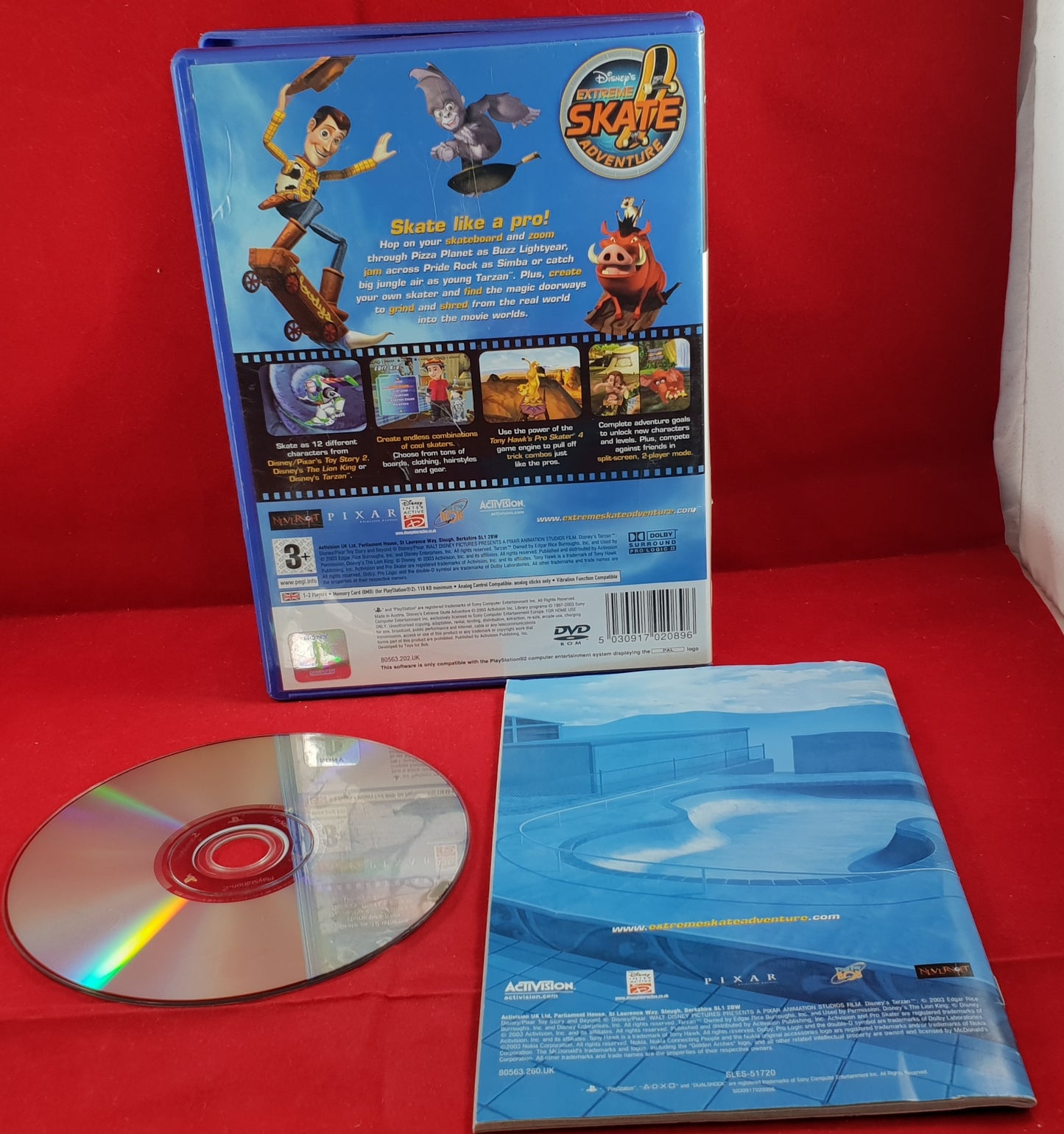 Disney's Extreme Skate Adventure Sony Playstation 2 (PS2) Game