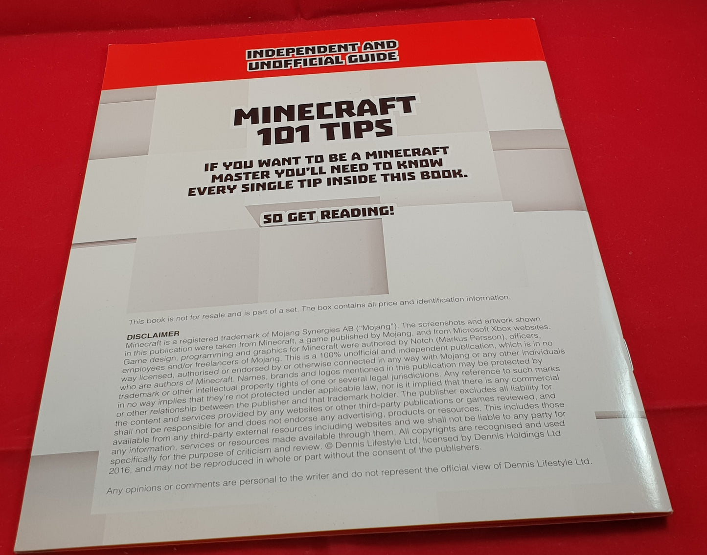 Minecraft 101 Tips Book