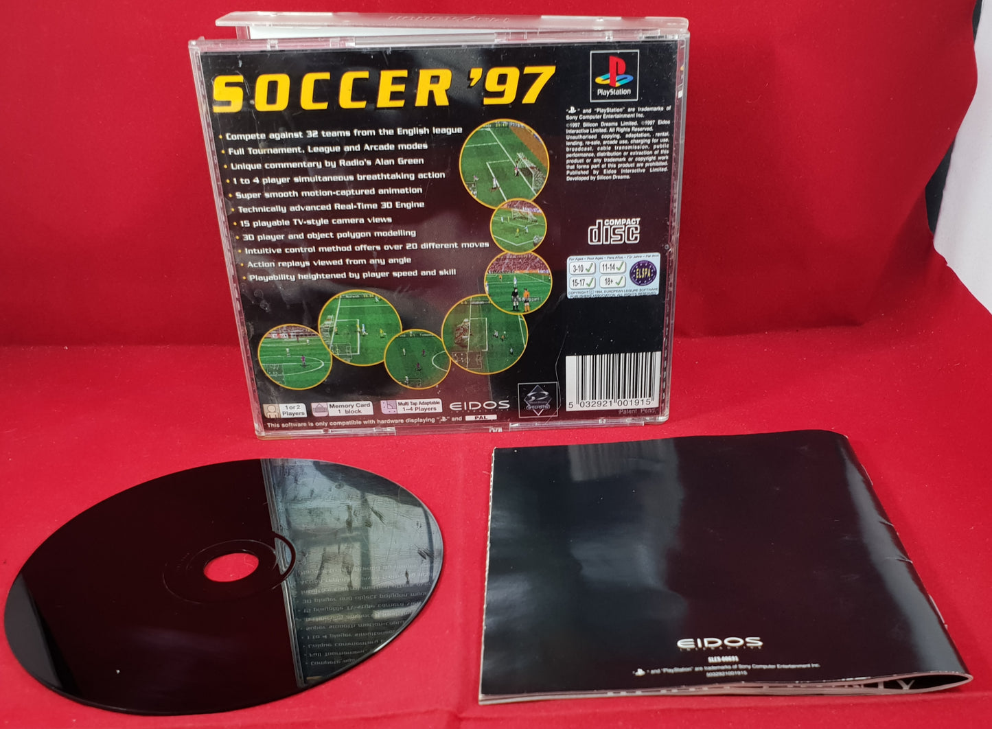Soccer 97 Sony Playstation 1 (PS1) ULTRA RARE Game