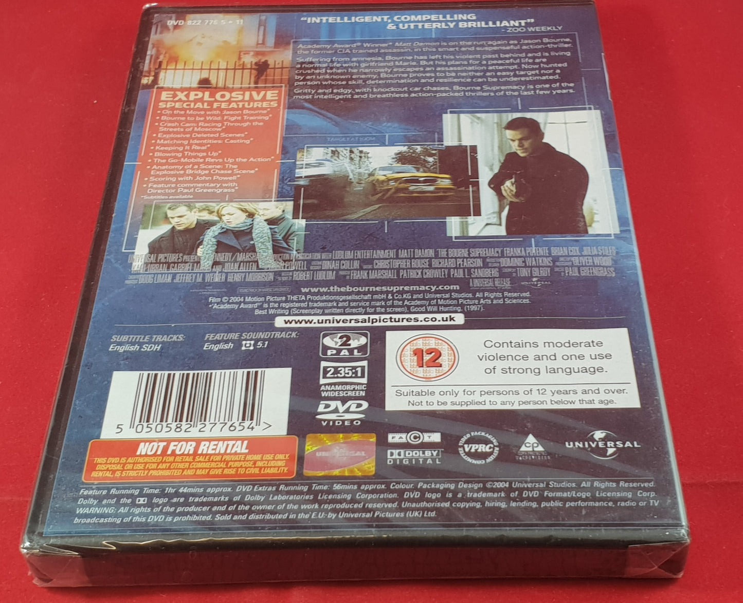 New & Sealed The Bourne Supremacy DVD