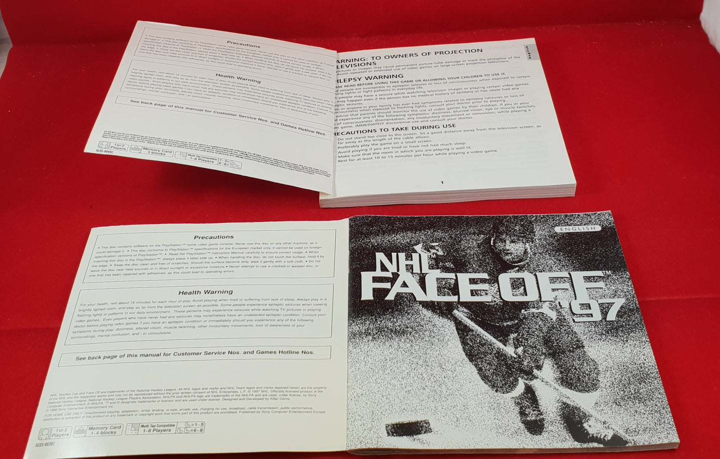 NHL Faceoff 97, 2000 & NHL 97 Sony Playstation 1 (PS1) Game Bundle