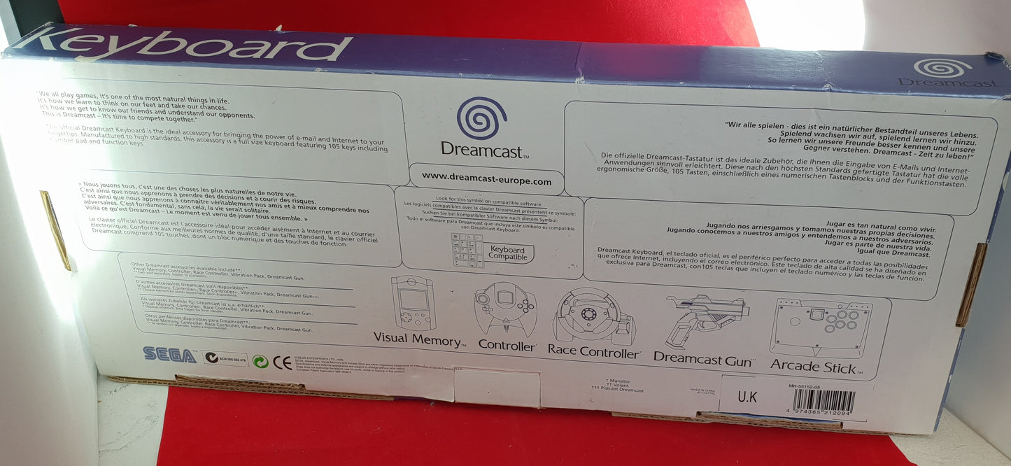 Boxed Official Sega Dreamcast Keyboard Accessory