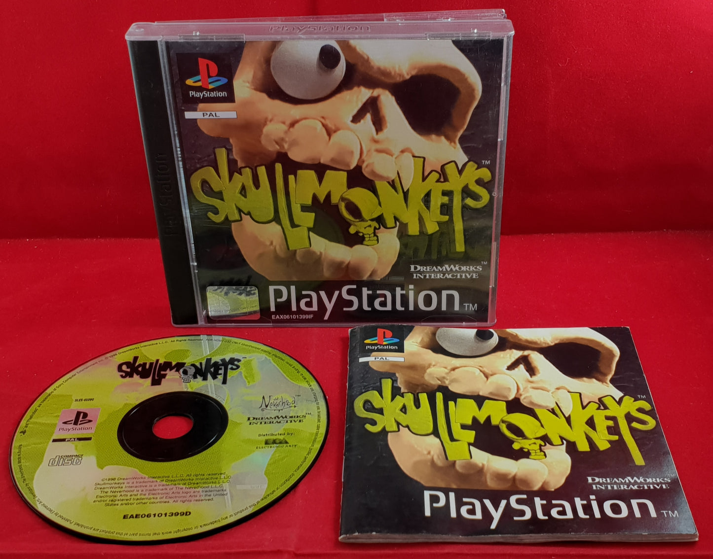 Skullmonkeys PS1 (Sony Playstation 1) game