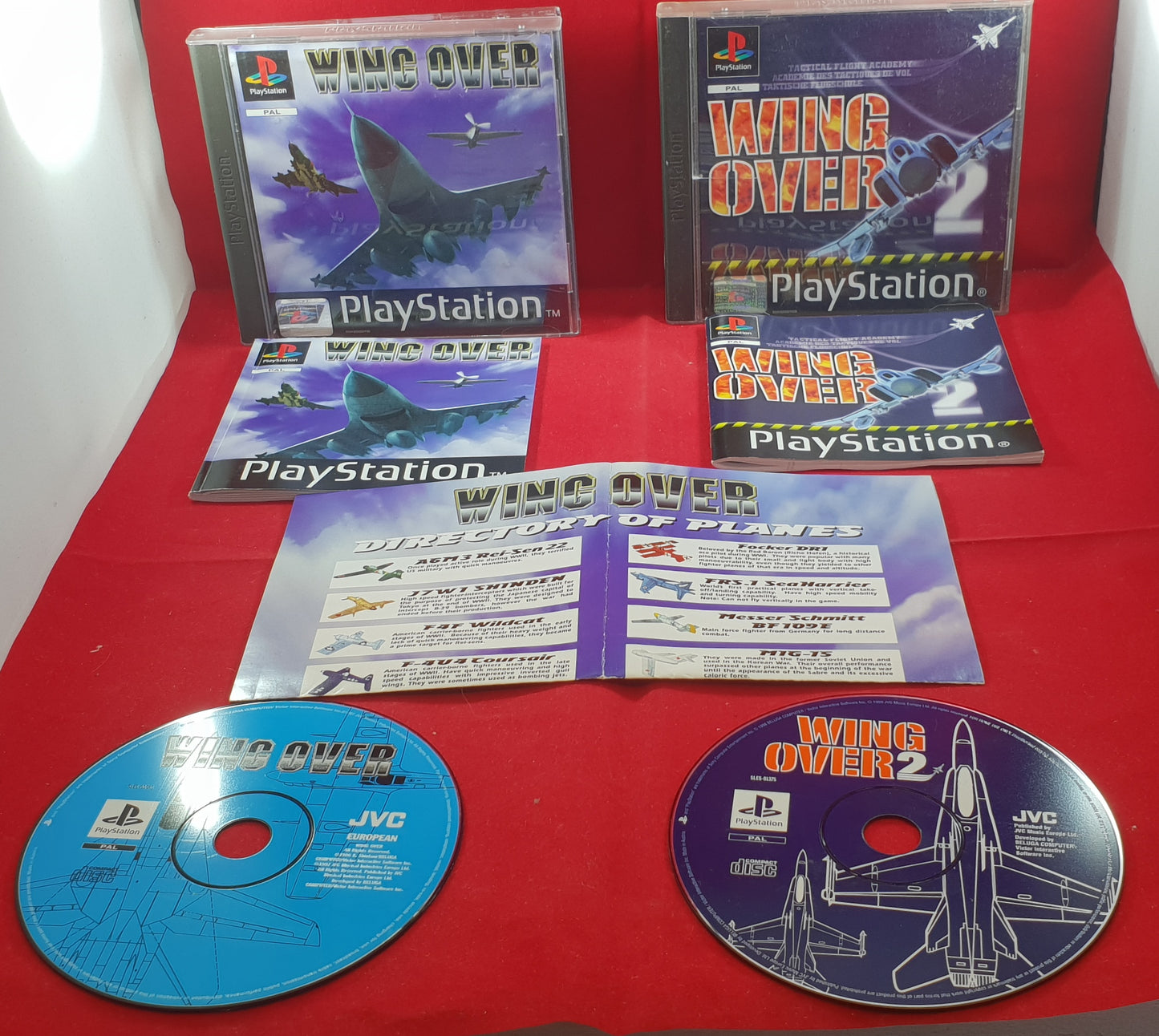 Wing Over 1 & 2 Sony Playstation 1 (PS1) Game Bundle